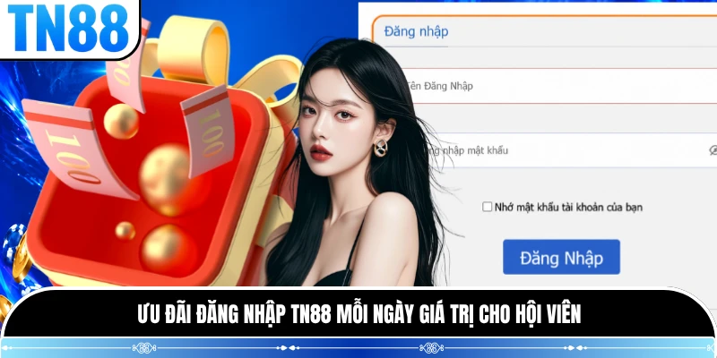 Ưu đãi đăng nhập TN88 mỗi ngày giá trị cho hội viên